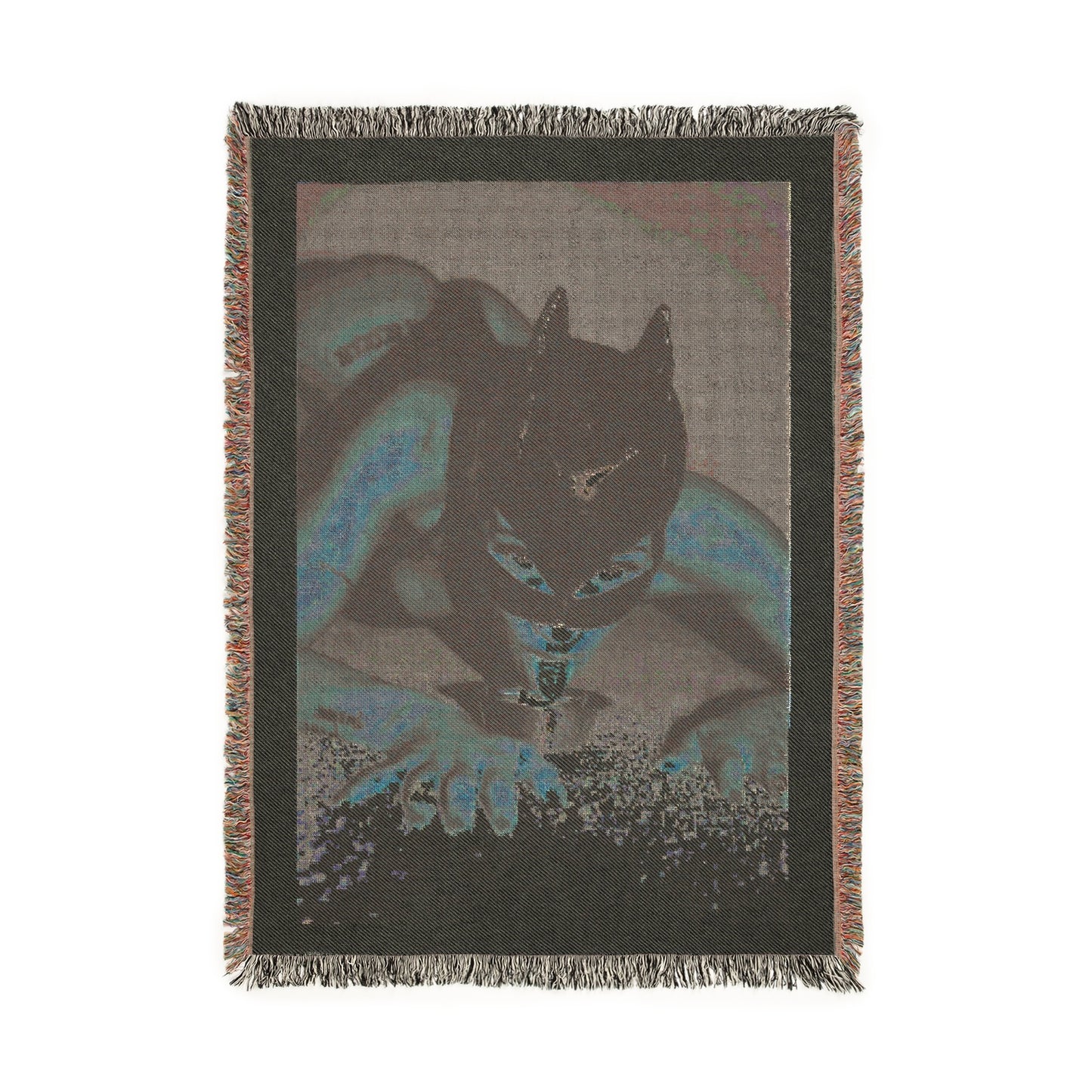 Meow Woven Blanket