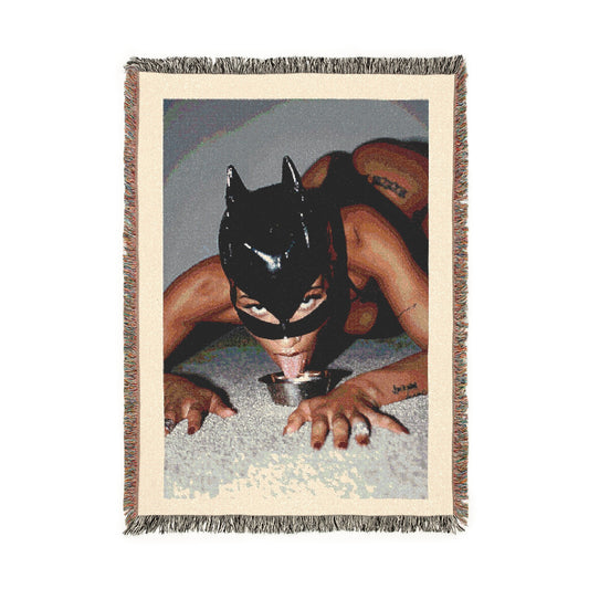 Meow Woven Blanket